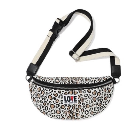 BNIB Brighton Wild Cat Belt Bag Fanny Pack Animal Print Cheetah Leopard - Picture 1 of 4